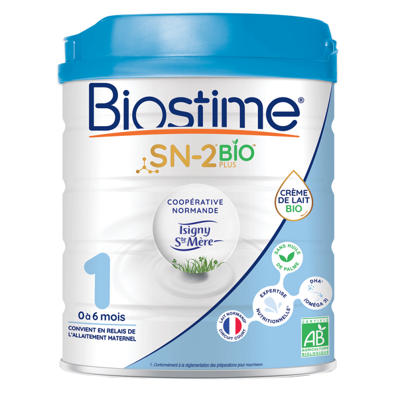 Biostime SN-2 Bio 1 Lait de 0 - 6 mois 800gr