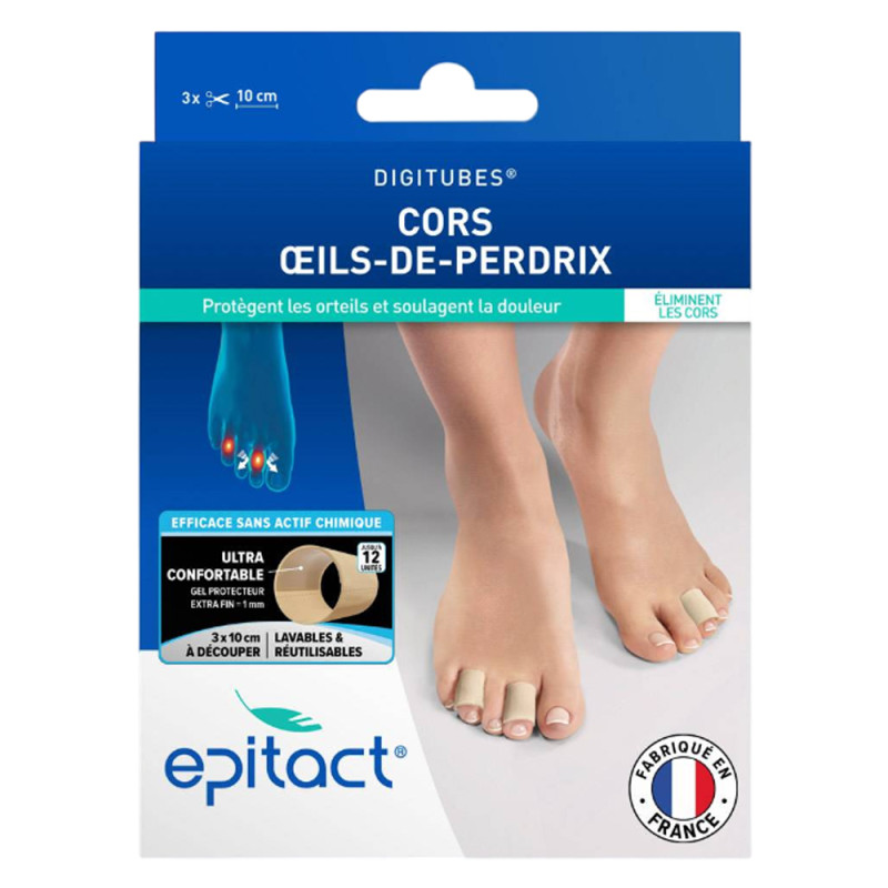 Epitact Digitubes lot de 3 cors oeils-de-perdrix taille M