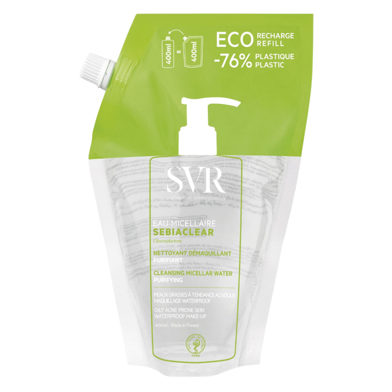 SVR Sebiaclear Eau micellaire éco-recharge 400ml