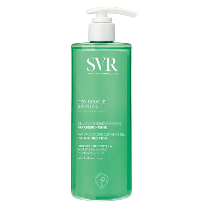 SVR Spirial Déo-Douche gel lavant déodorant 24h 400ml