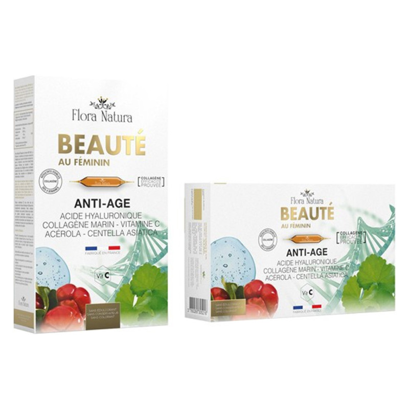 Flora Natura Beauté au Féminin anti-âge 20 ampoules de 15ml
