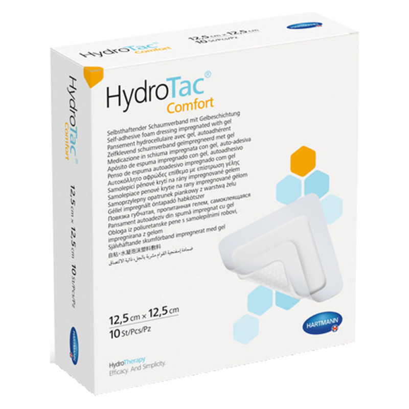 Hartmann HydroTac Pansement hydrocellulaire 12,5x12,5 cm 10 paquets