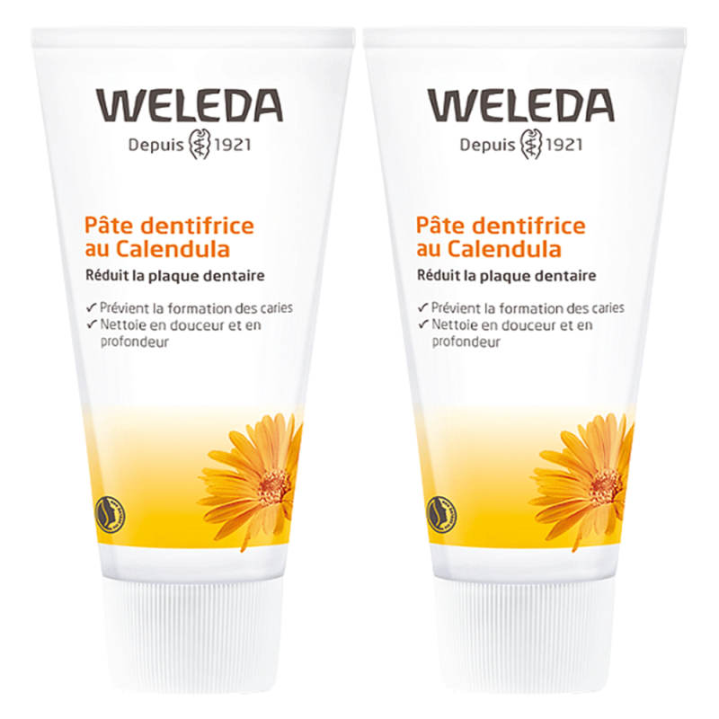 Weleda Pâte dentifrice au Calendula lot de 2x75ml