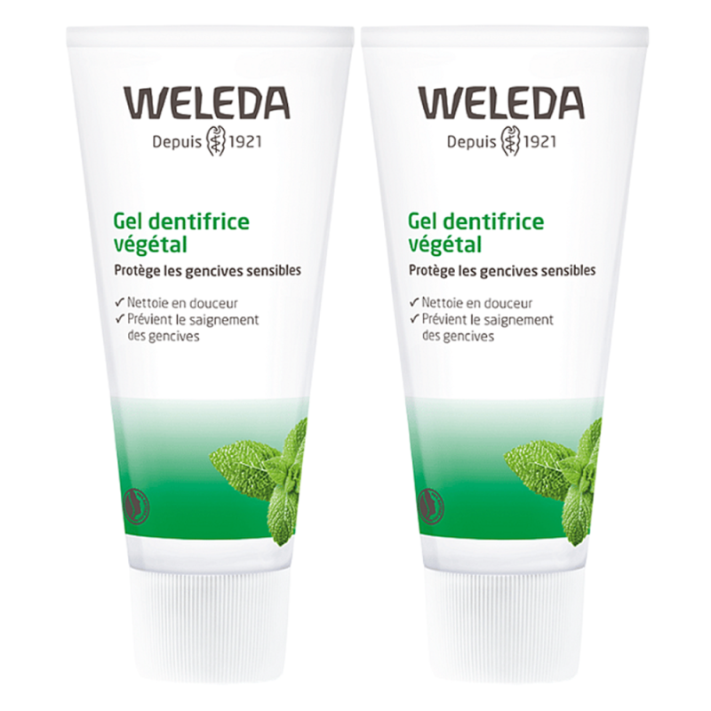 Weleda Gel dentifrice végétal lot de 2x75ml