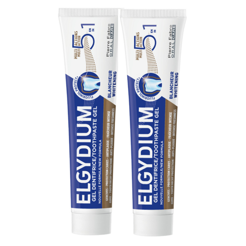 Elgydium Multi-actions Gel dentifrice lot 2x75ml