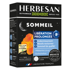 Herbesan Sommeil Libération prolongée 8H 30 comprimés