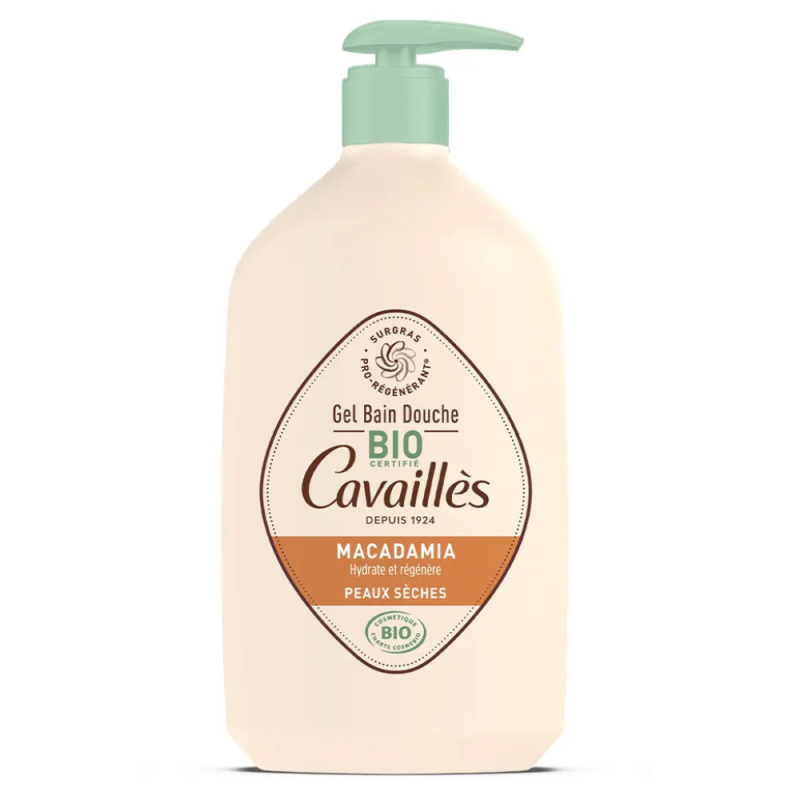 Cavaillès Gel bain douche Macadamia bio 1L