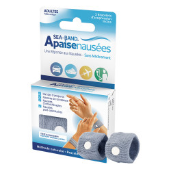 Sea-Band Apaisenausées 2 Bracelets adulte gris