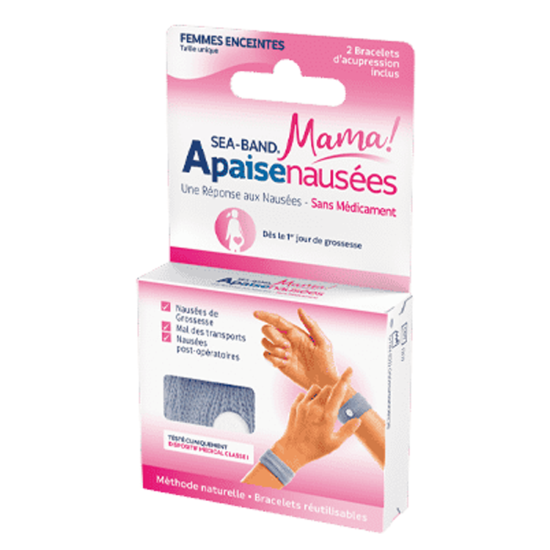 Sea-Band Mama Apaisenausées 2 Bracelets gris