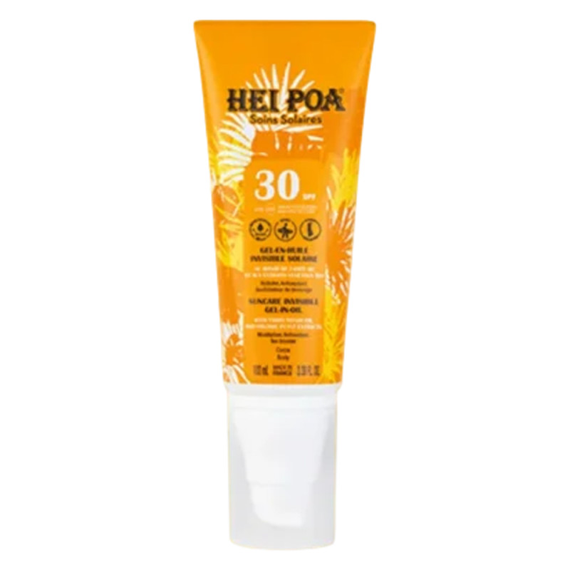 Hei Poa Gel en Huile invisible solaire SPF30 - 100ml