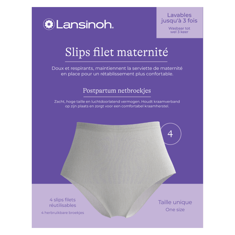 Lansinoh Slips filets maternité 4 pièces