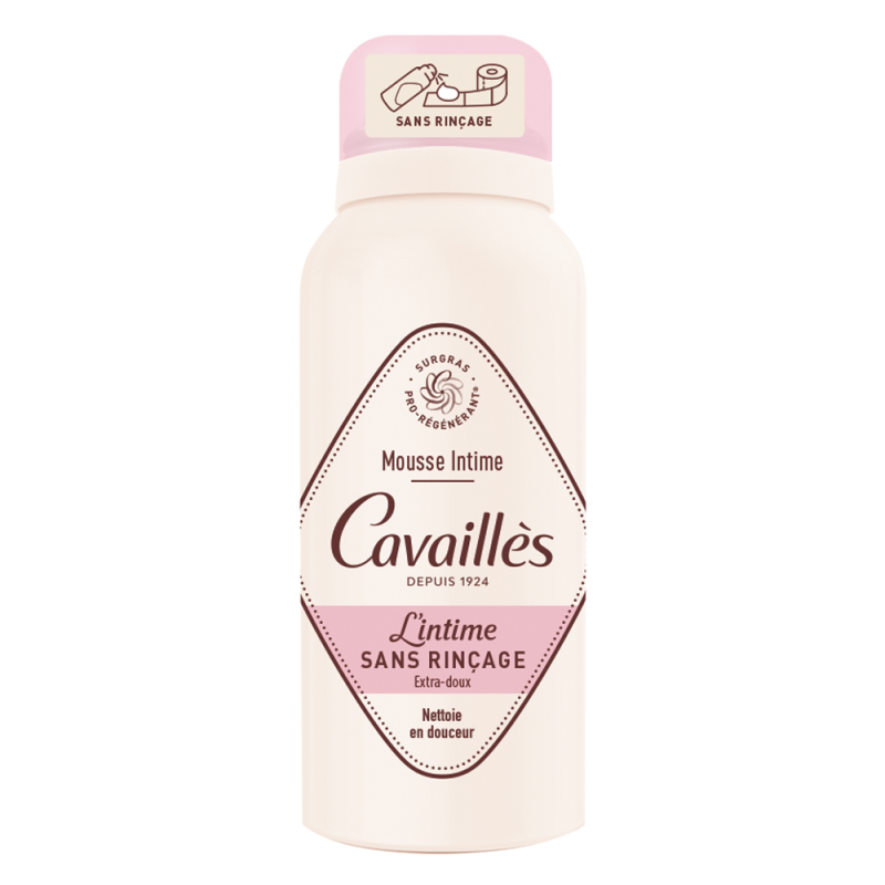 Cavaillès Mousse Intime sans rinçage Extra doux 100ml