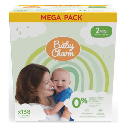 Oxypharm Couches BabyCharm Super dry Nappy mini 3,6kg