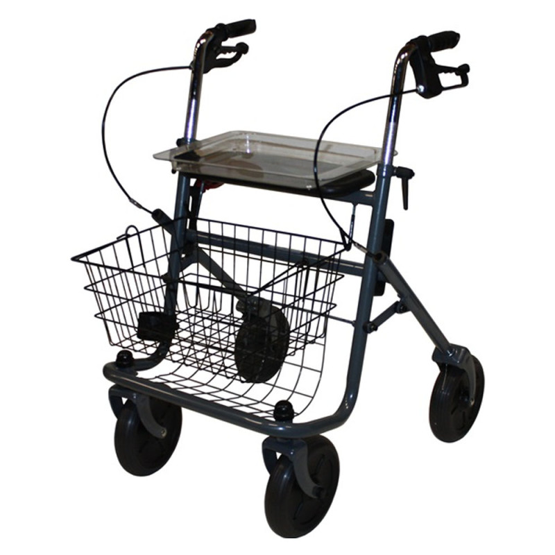 Vitadomia Déambulateur 4 roues avec panier TA3903
