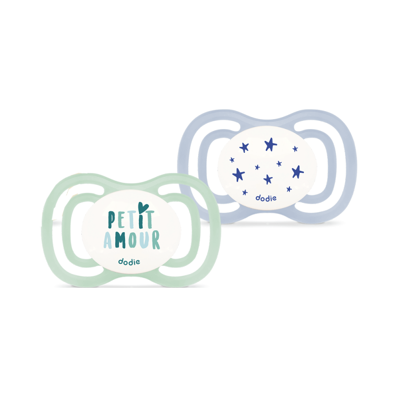 Dodie Extra 2 Sucettes anatomiques 0-6mois