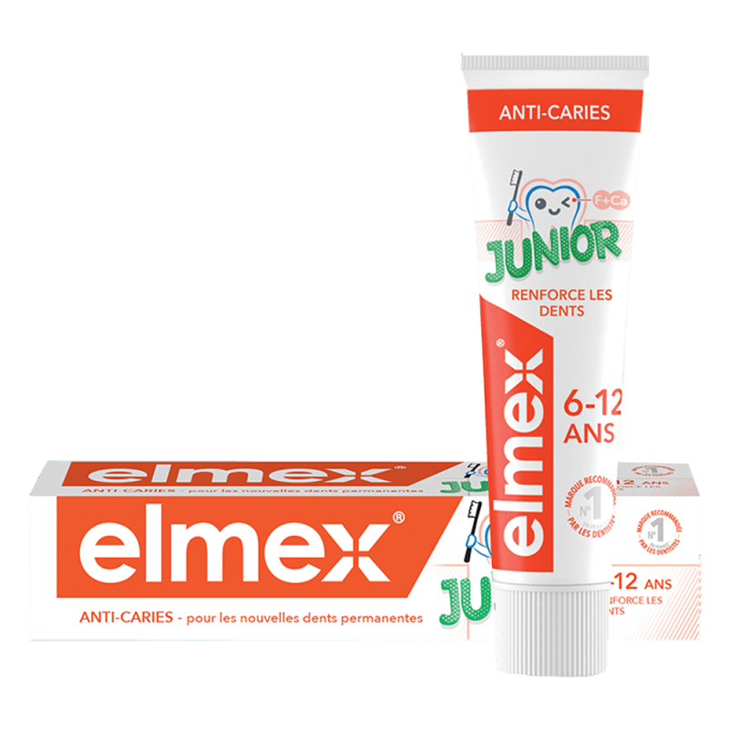 Elmex Junior Dentifrice 6-12ans 75ml