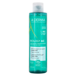 A-Derma Biology AC Gel moussant nettoyant purifiant bio 200ml