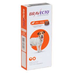 Bravecto 250 mg Chien 4,5-10kg 1 comprimés à croquer