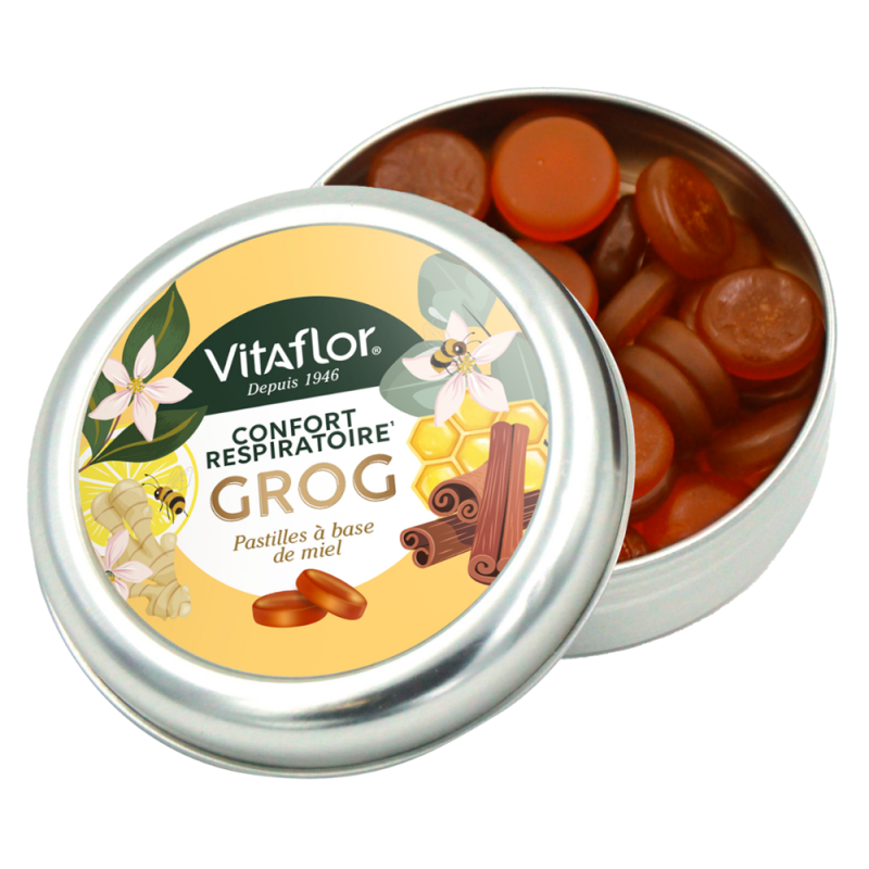 Vitaflor Grog Pastilles à base de miel 45gr