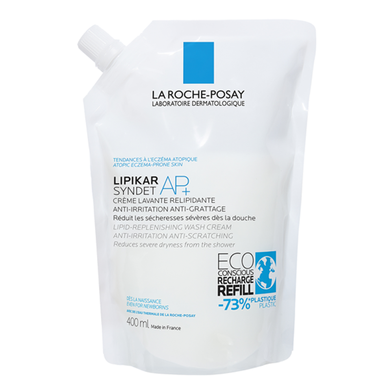 La Roche-Posay Lipikar Syndet AP+ Crème lavante éco-recharge 400ml