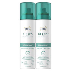 ROC Keops Déodorant sec spray lot de 2 x 150ml