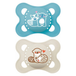 MAM Original Sucettes orthodontiques 2 - 6 mois Planet Love lot de 2