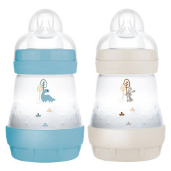 MAM Easy Start Biberon anti-colique 0+ mois Océan & Sable tétine débit 1 - 2x160ml