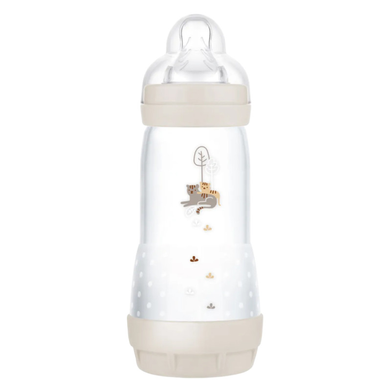 MAM Easy Start Biberon anti-colique 4+ mois Sable tétine débit 3 - 320ml
