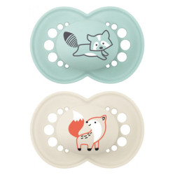 MAM Original 2 sucettes silicone +18mois classic