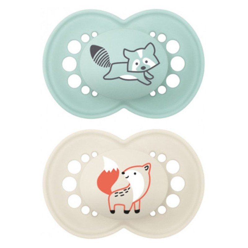 MAM Original 2 sucettes silicone +18mois classic