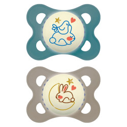 MAM Original Nuit 2-6 mois lot de 2 sucettes