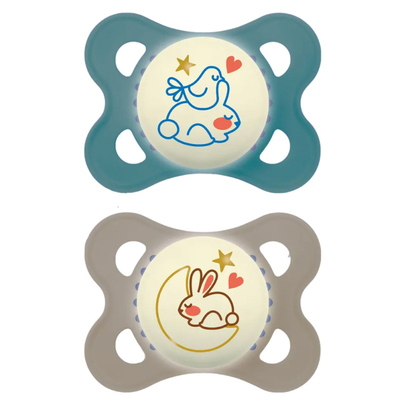 MAM Original Nuit 2-6 mois lot de 2 sucettes