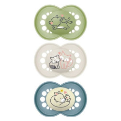 MAM Sucettes Original +18 mois bleu vert taupe