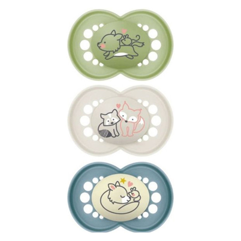 MAM Sucettes Original +18 mois bleu vert taupe