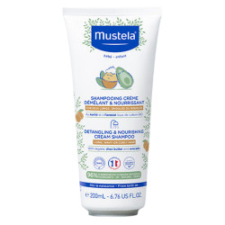 Mustela Shampooing Crème démêlant & nourrissant 200ml