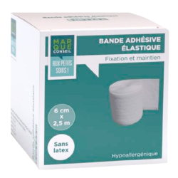 Marque Conseil Bande Adhésive Elastique 6cm x 2,5m