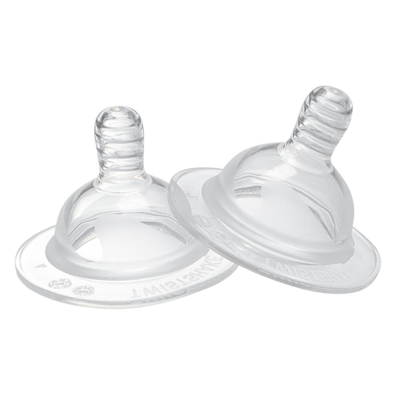 Twistshake 2 Tétines Anti-colique Débit XS 0 mois+