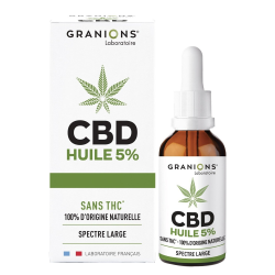 Granions Huile CBD 5% sans THC 10ml