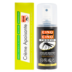 Cinq sur Cinq Duo Crème apaisante 40gr + Tropic Lotion anti-moustiques 75ml