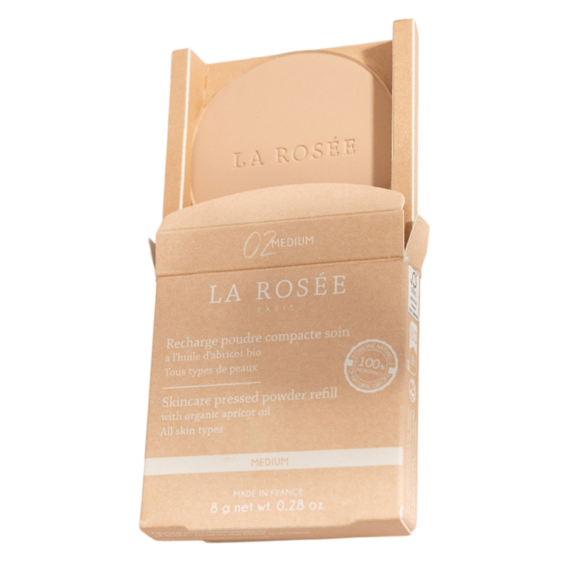La Rosée Recharge poudre compacte soin 02 medium 8gr