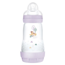 MAM Start Easy Biberon anti-colique tétine débit 2 Lilas 260ml