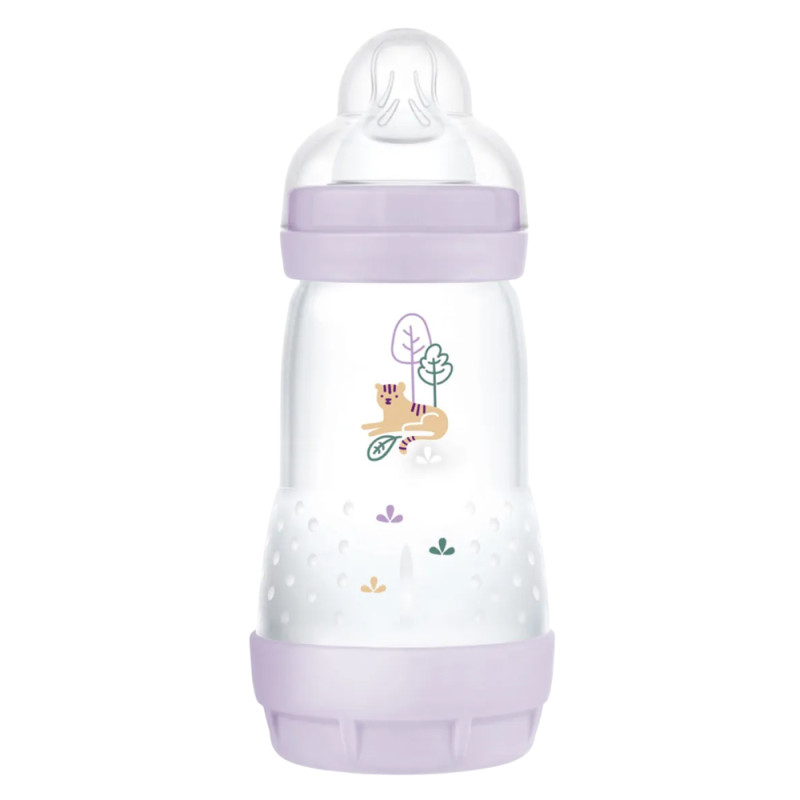 MAM Start Easy Biberon anti-colique tétine débit 2 Lilas 260ml