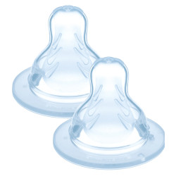 MAM Tétine silicone débit 3 lot de 2