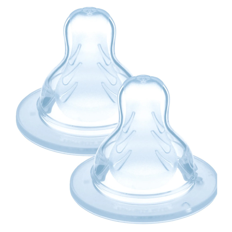 MAM Tétine silicone débit 3 lot de 2