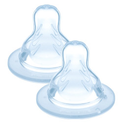 MAM Tétine silicone débit X lot de 2
