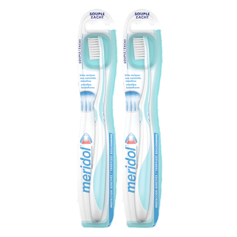 Meridol Protection Gencives Brosse à dents souple Duo pack