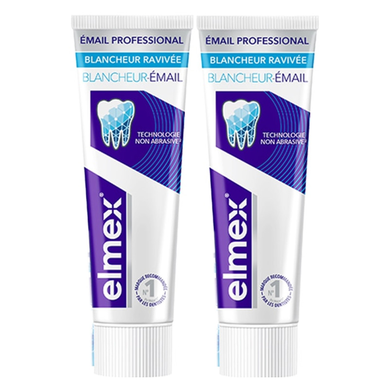 Elmex Émail Professional Dentifrice blancheur lot de 2x75ml