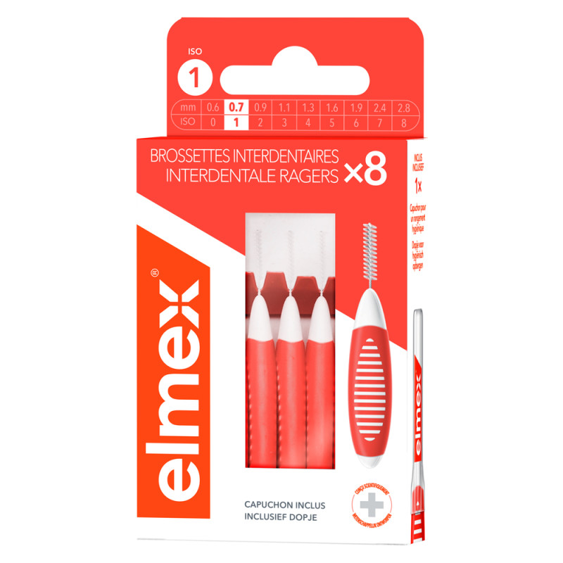 Elmex Brossettes interdentaires 0.7mm taille 1 - 8 unités