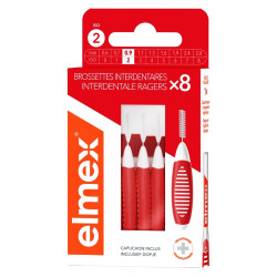 Elmex Brossettes interdentaires Rouge 0.9mm taille 2 - 8 unités