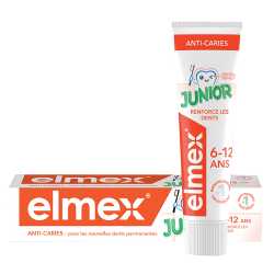 Elmex Dentifrice Junior 6-12ans lot de 2x75ml